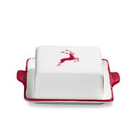 Gmundner Keramik Bordeauxroter Hirsch, Beurrier (125g)