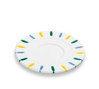 Gmundner Keramik Buntgeflammt, Soucoupe Cappuccino (Ø14cm)