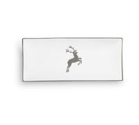Gmundner Keramik Grauer Hirsch, Plateau rectangulaire (36x15cm)