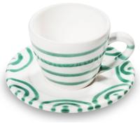 Gmundner Keramik Grüngeflammt Coffret cadeau Espresso 2 pcs