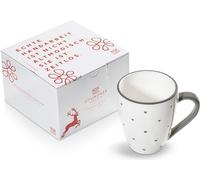 Gmundner Keramik Herzerl Grau, Tasse à déjeuner Max(0,3 l)dans une boîte en carton