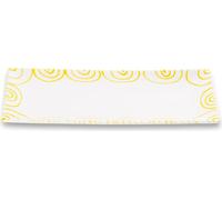 Gmundner Keramik Jaune flammé, Plaque rectangulaire (36x15cm)