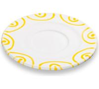 Gmundner Keramik Jaune flammé, Soucoupe pour café Gourmet (Ø 16cm)