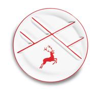 Gmundner Keramik Rubinroter Hirsch, Assiette à fondue
