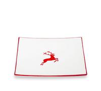 Gmundner Keramik Rubinroter Hirsch, Assiette plate Trend (26x26cm)