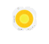 GMVGKLCPCF 2 pièces 10W 14W 20W 30W haute luminosité puce LED double couleur chaud blanc froid COB Source de lumière circulaire projecteur Tube lampe éclairage intérieur(14W DC20-22V 28mm)