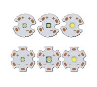 GMVGKLCPCF 2 pièces Type LED perles 1-3W 5W 10W 6500K 10000K haute puissance LED émetteur Diode 50.2 lampe de poche phare projecteur cuivre blanc(10W 20mm)