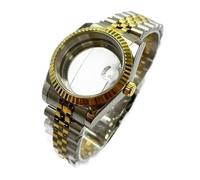 GMVGKLCPCF 36 mm 40 convient for NH35 NH36 NH34 NH38 NH70 NH72 8215 PT500 boîtier de montre verre saphir étanche acier inoxydable massif(A1 Glass Back,36MM 8215 PT5000)