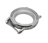 GMVGKLCPCF Boîtier de montre en acier inoxydable 41 mm 12 heures adapté for accessoires Crown adaptés au mouvement NH70 316L poli
