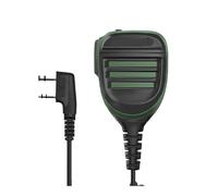 GMVGKLCPCF Convient for Le Microphone Baofeng UV-18 for Micro Haut-Parleur Pro Max UV-5RH Double for Casque étanche PTT Tangent for Talkie-walkie Quansheng UV-K5 UV-K6(Dual PTT-Green)