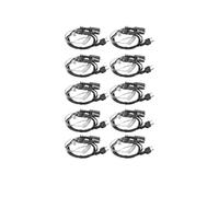 GMVGKLCPCF EAI001 Écouteur for Tube Acoustique Discret for 2 Broches for Micro PTT adapté for ICOM for Cobra for Motorola for Uniden for Vertex for Midland(10pcs)