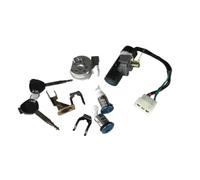 GMVGKLCPCF Ensemble de verrouillage commutateur électrique scooter moto adapté for HONDA 100 125 GY6 Serrure clés d'allumage 5 fils(19MM)