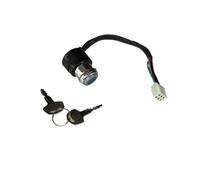 GMVGKLCPCF Interrupteur d'allumage de moto, couvercle bouchon réservoir carburant, ensemble verrouillage for 6 fils adapté for pièces rechange Suzuki Gn125 GN 125 125cc(Master lock)