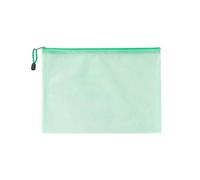 GMVZGQW Lot de 10 pochettes en maille à fermeture éclair en plastique étanche multifonction pour le rangement de voyage, les appareils de bureau, la maison (vert, A6 (12 cm x 16 cm)