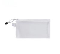 GMVZGQW Lot de 10 pochettes en maille transparente avec fermeture éclair - Trousse à crayons pour étudiants - Emballage cosmétique - Pochette de rangement pour maquillage - Pochette pour voyage (blanc