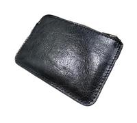 GMVZGQW Mini sac banane à fermeture éclair en cuir pour carte d'identité, permis de conduire, passeport, portefeuille, étui de téléphone portable pour sorties, M-noir, One Size