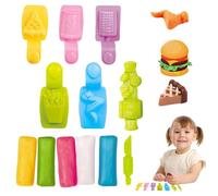 GmwyCzV 15 Pièces Pate à Modeler Sets, Restauration Délicieuse- Outils pour Plasticine, Outil Pétrissage Bricolage, Accessoires d'argile, Jouet Enfant 3-5 Ans, Cadeaux Créatifs pour Garçons et Filles