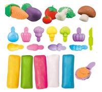 GmwyCzV 19 Pièces Pate à Modeler Sets, Ferme Maraîchère - Outils pour Plasticine, Outil Pétrissage Bricolage, Accessoires d'argile, Jouet Enfant 3 4 5 Ans, Cadeaux Créatifs pour Garçons et Filles
