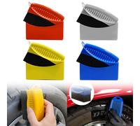 GmwyCzV 4 Pièces Brosse Applicatrice de Brillance pour Pneus, Brosse Nettoyage Pneu avec Couvercle, Réutilisable Applicateur Brillant Pneu, éponge à Cirer pour Pneus, pour Nettoyage Voiture