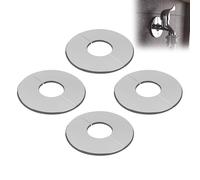 GmwyCzV 4 Pièces Rosace Mitigeur Douche, Rosace Robinet Acier Inoxydable, 51mm Inner Diameter Cache Mitigeur Douche, Cache Tuyau Radiateur, pour Robinets de Douches, Robinets, Radiateurs, Tuyaux