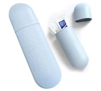 GmwyCzV Etui Brosse a Dent, Portable Boite Brosse a Dent, Étui Brosse à Dent pour Voyage, Etui de Voyage pour Brosse à Dents, Boite a Brosse a Dent pour Camping, Voyage, Maison, Scolaire (Bleue)