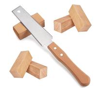 GmwyCzV Scie Japonaise Menuisier, Scie Japonaise pour la Coupe Fine du Bois, Scie à Bois Manuelle à Tirer Professionnelle, Double Edged 11/17 TPI Flush Cut Saw, pour Trimming Pruning Woodworking Tool