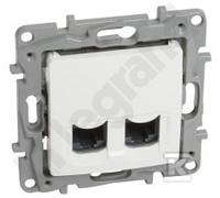 GN.2xRJ45 CAT.6 UTP BLANC NILOE 764574