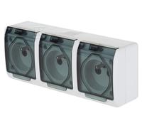 GN.3X2P+Z N/T IP44 BLANC PETITE FUMÉE HERME 0323-01