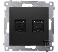 GN.COMP.2XRJ45 KAT6 S.NOIR SIMON54 D62.01/49
