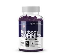 GN Gummies Testboost pour Homme - Complément Naturel de Testostérone - Avec Zinc Magnésium Maca et Fenugrec - Pour Testosterone - Arôme naturel de raisin - Végétalien