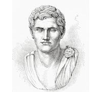 Gnaeus Pompeius Magnus 106 BC 48 BC aka Pompée ou Pompée le Grand. Général romain et homme d'État. De l'histoire universelle illustrée de Cassell publiée 1883. Poster imprimé par Ken Welsh (30,5 x