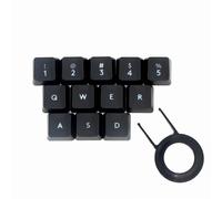 GNAFETS Lot de 12 touches de rechange pour clavier mécanique Romer-G Switch Logitech G310 G413 G613 G810 K840 G910 (noir / 12 touches)