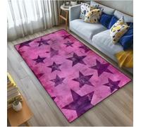 GNALEIEOG Tapis géométrique étoile pour Salon, Salle à Manger, Chambre à Coucher, décoration, Cadeau, 80 x 120 cm