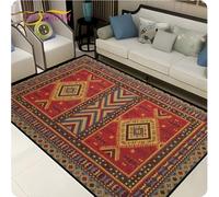 GNALEIEOG Tapis Vintage pour Salon, Chambre à Coucher, Tapis Ethnique, paillasson géométrique antidérapant, paillasson de Sol 140x200cm