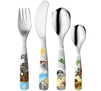 Gnali & Zani Pirates Lot de 4 couverts pour enfant avec images, multicolores, acier inoxydable, BIM 1/PIR, 6