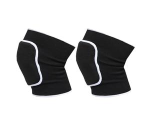 GNALIA 1 Paire de genouillères de Volley-Ball élastiques avec Protection Contre Les Chocs adaptées à la Danse au Football au Volley-Ball au Basket-Ball au Yoga Taille M