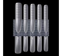 GNALIA 100 Pièces Acrylique Capsules Ongles Transparent Pose Americaine Ongle Avec Valise De Rangement Pour Les Studios De Manucure Et Diy Nail Art À La Maison