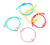 GNALIA 5 Pcs Stitch Bracelet Stitch Bracelet À Breloques Scintillantes Bracelet À Breloques You Are My Sunshine Pour Femme Fille Cadeau Inspirant(Rose Bleu Rouge Jaune)