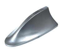 GNALIA Antenne Voiture 1 Pièce Gris - Aileron Requin Universel Haute Performance Am/Fm, Base Adhésive Étanche, Installation Facile