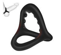 GNALIA Cockring 1 Pièce Noir, Diamètre Intérieur 35Mm, Élasticité Optimale, Guide D'Utilisation Inclus