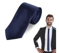 GNALIA Cravate Homme Élégante, 1 Pièce Largeur 5Cm Bleu Marine Pour Mariage Et Cérémonies Avec Boîte Cadeau