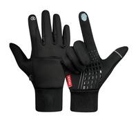 GNALIA Gants Moto 1 Paire Noirs Taille L - Écran Tactile Résistant À L'Eau Coupe-Vent Pour Vélo Conduite Et Randonnée