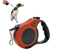 GNALIA Laisses Rétractables Pour Chiens 1 Pièce Rouge 5M Système De Guidage Perfectionné Ergonomique Pour Animaux Jusqu'À 15Kg