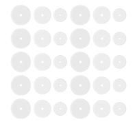 GNALIA Lot De 30 Disques De Piercing Transparents - 5/7/9 Mm - En Silicone - Anti-Viande Sauvage - Pour Boucles D'Oreilles Et Dos Chéloïdes