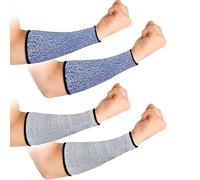 GNALIA Manchon Bras - Lot De 2 Paires De Manchons Résistants Aux Coupures Niveau 5 - Protection Pour Bras - Hppe - Pour Travail Et Jardinage - Homme Et Femme - Adulte Taille Uniqu