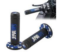 GNALIA Moto Cross 125Cc 1 Paire 22/24Mm Poignées Caoutchouc Noir Bleu Guidon 7/8Inch Pour Frein Accélérateur