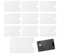 GNALIA Protege Carte bancaire, 10 pièces Protege Carte Bancaire, Transparent Étui pour Cartes d'identité, Cartes de crédit, Applicable Carte d'identité, Carte, Mix