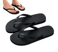 GNALIA Tong Femme Noire Taille 38-39 - 1 Paire, Sandale Décontractée Étanche Pour Été Plage Et Vacances