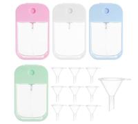 GNALIA Vaporisateur Parfum Vide 4 Pièces + 10 Entonnoirs 45Ml Flacon Spray Vide Pour Huiles Essentielles Et Cosmétiques