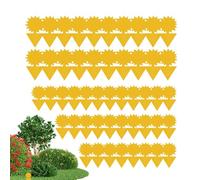 Gnat Planche d'escalier Collante | Planche adhésive Double Face - Piège Collant pour Les moustiques, 50 pièces piège Collant Jaune Double Face pour l'intérieur et l'extérieur